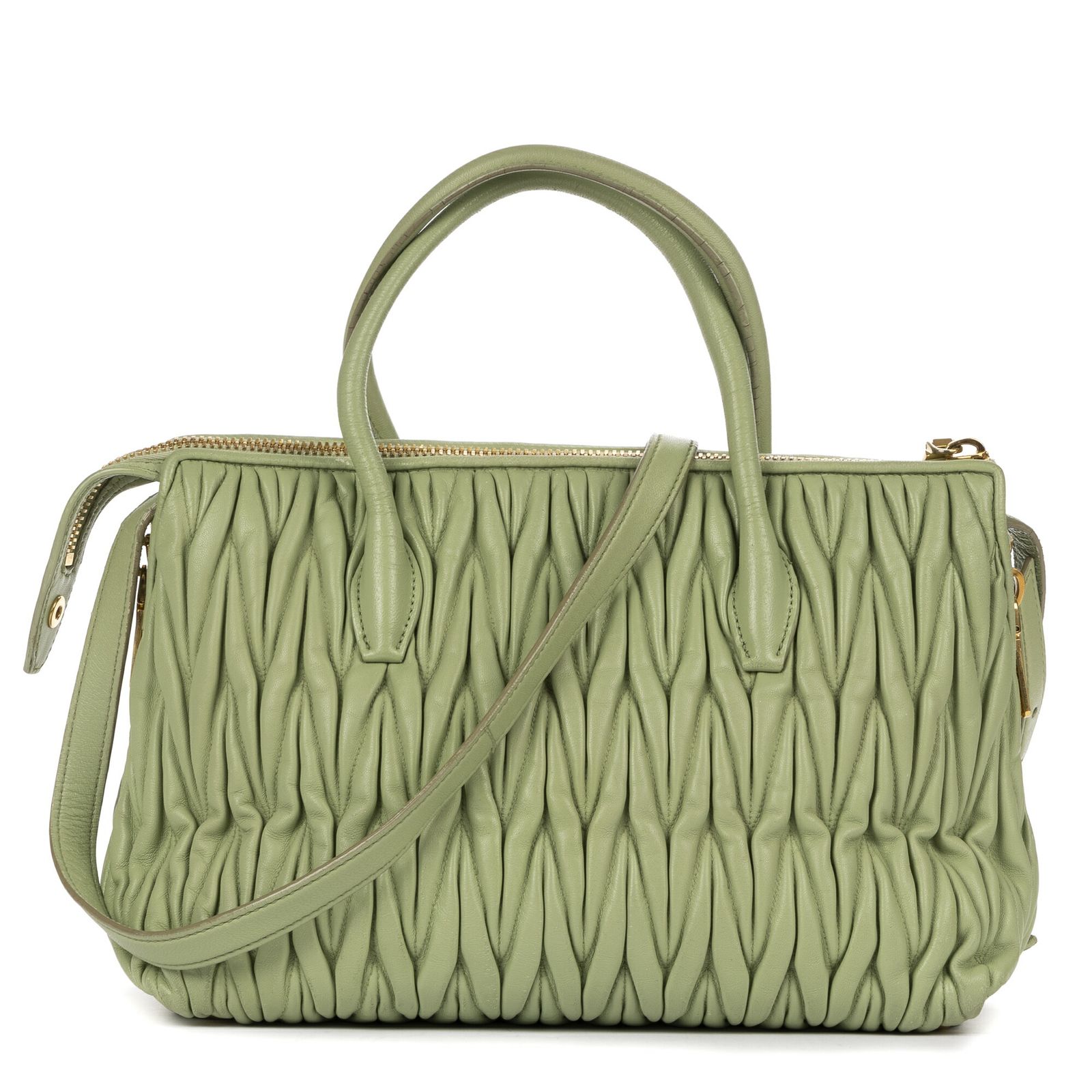 中古] MIU MIU ミュウミュウドーム型 クロスボディショルダーバッグ