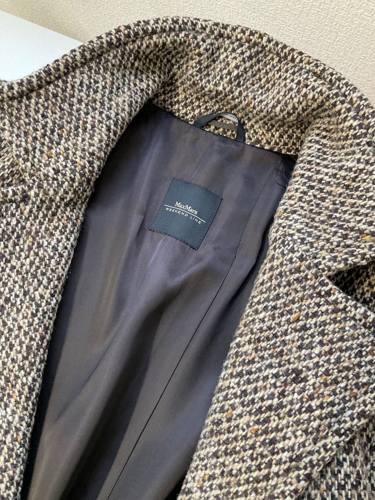 訳あり】マックスマーラウィークエンド ツイード ロングコート サイズ
