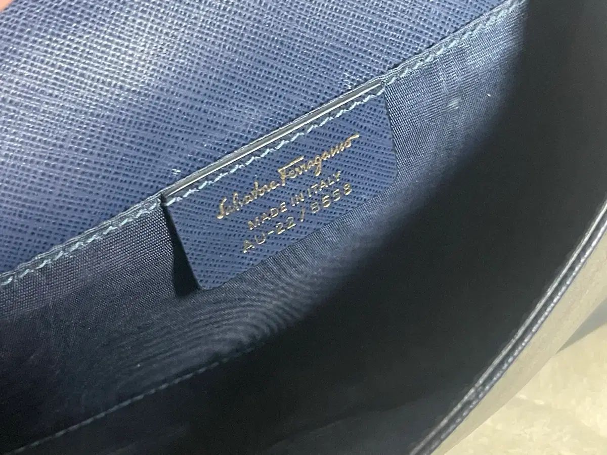 ウールバッグ ネイビー