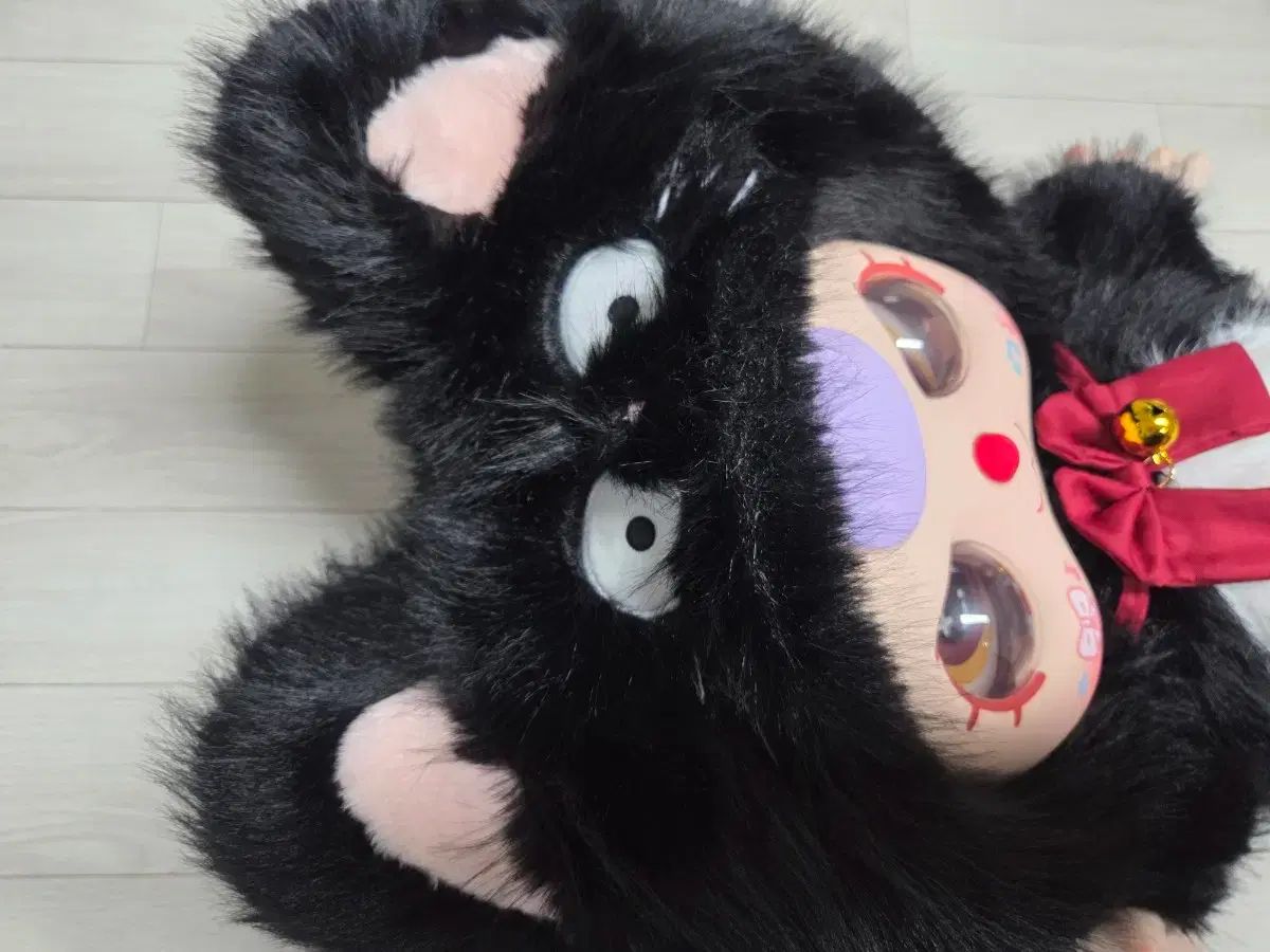 ベイビースリー 1000%(ぬいぐるみ(大)) 黒猫 かわいい目 ストア