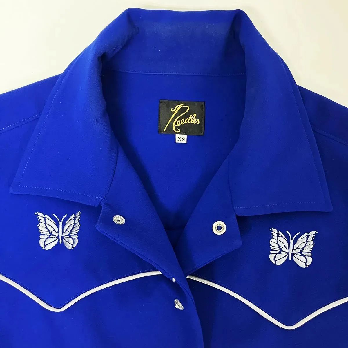 NEEDLES ニードルス 蝶 刺繍 ジャケット IN054 サイズXS - メルカリ