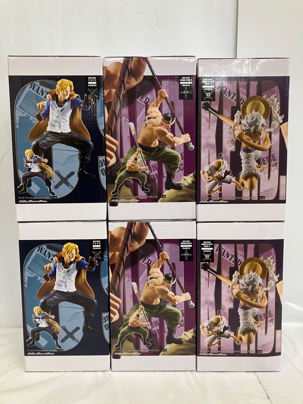 未開封 ワンピース Grandista ルフィ 白ひげ サボ フィギュア まとめ 3