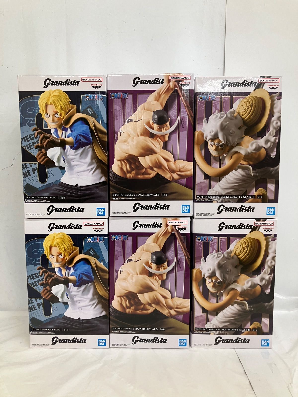 未開封 ワンピース Grandista ルフィ 白ひげ サボ フィギュア まとめ 3