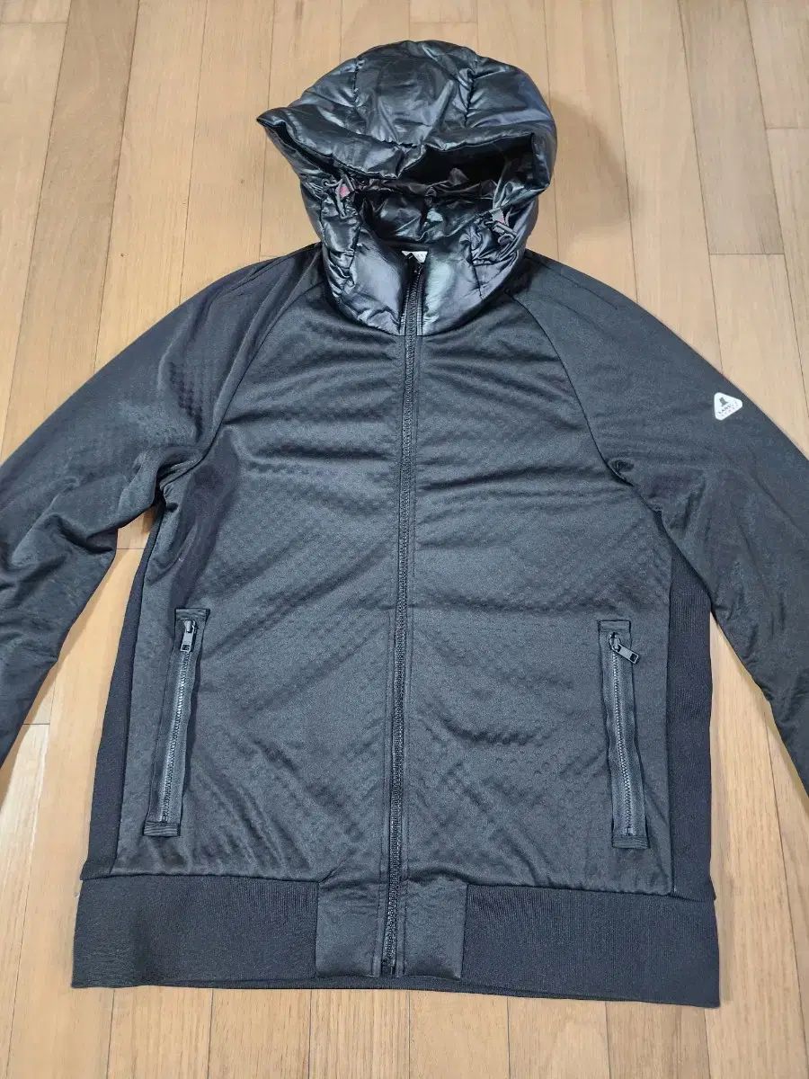 メンズ LANVIN ランバン スポーツ フードジャケット 105 ブラック
