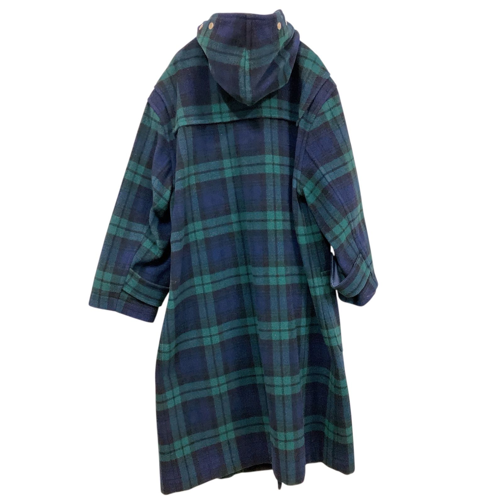 OG30 Ralph Lauren ラルフローレン ロング ダッフルコート チェック 紺