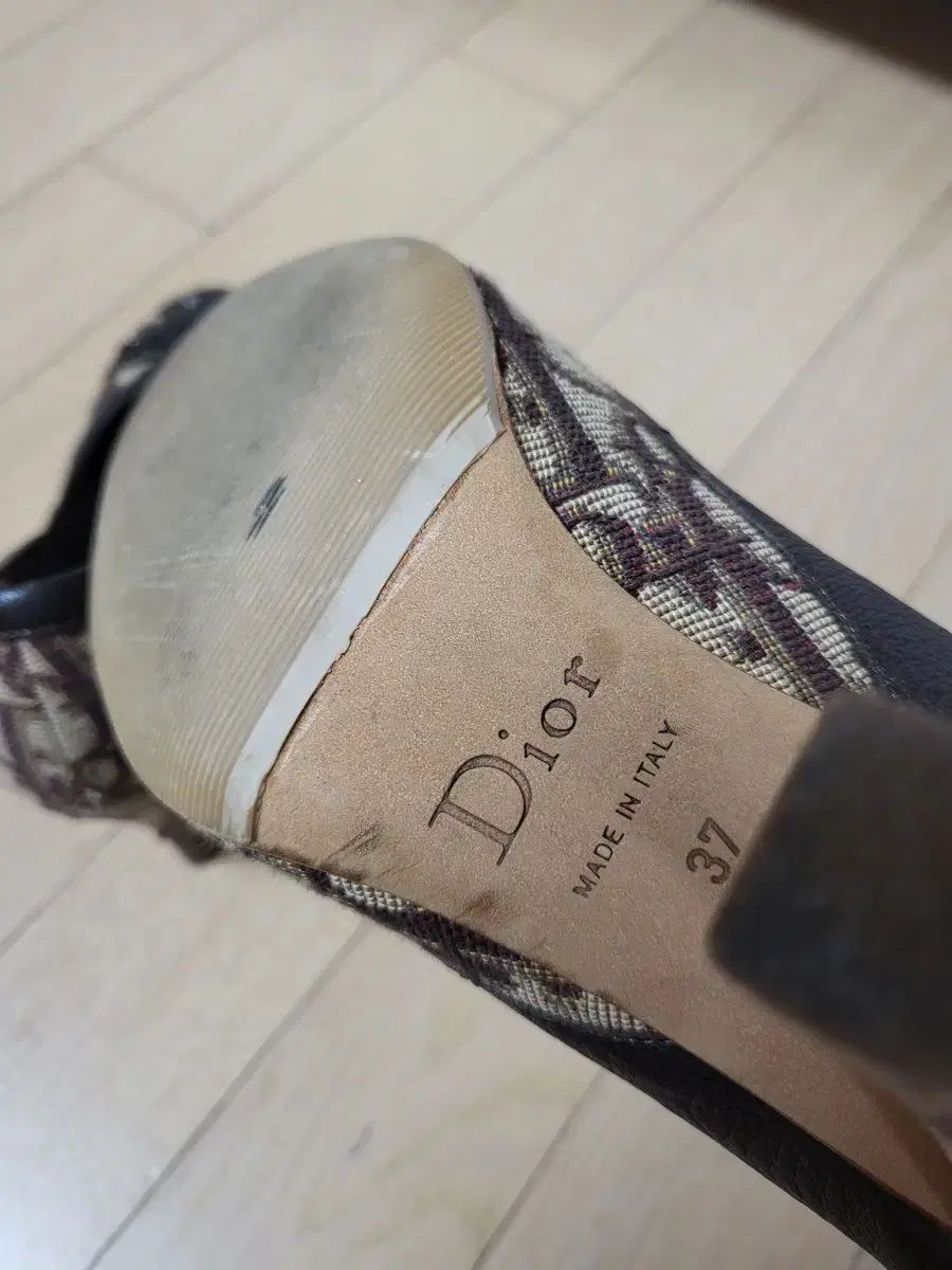 ディオール Dior ブラウン パータン パンプス 37