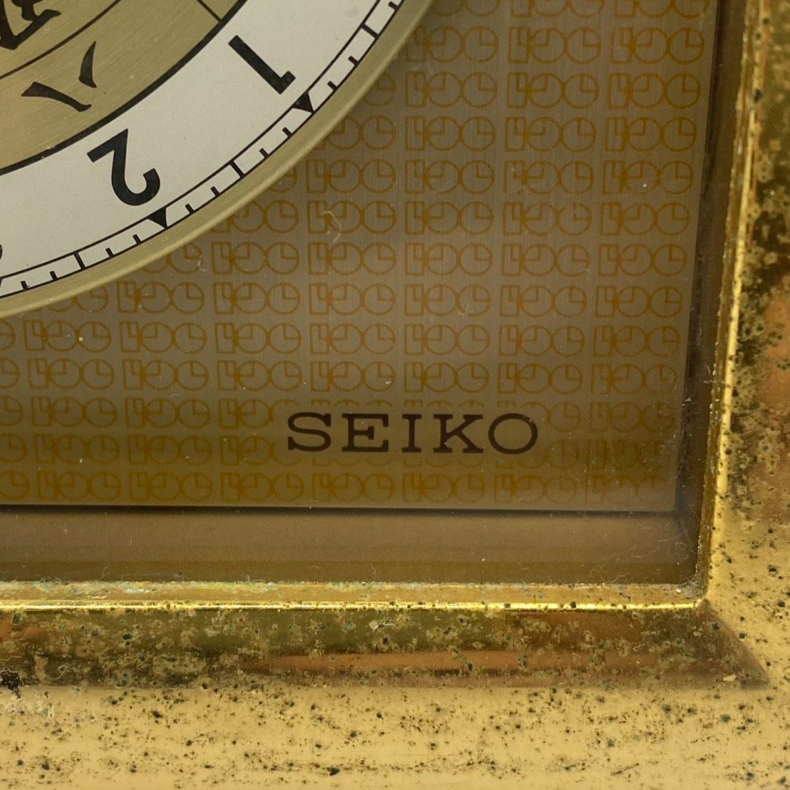 ✨昭和レトロ✨】 SEIKO セイコー 置時計 服部時計店 創業100周年記念