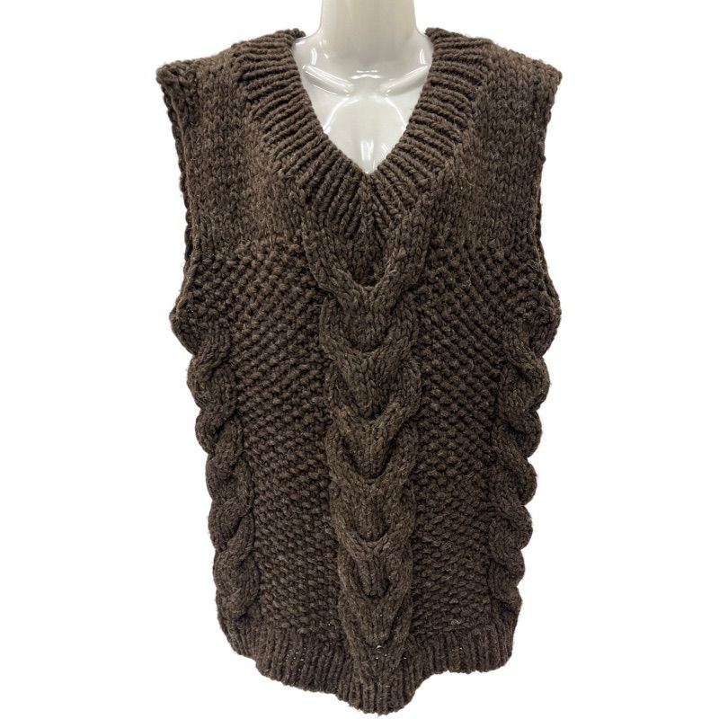 ETRE TOKYO ニットベスト 厚手 ウール BRW -0