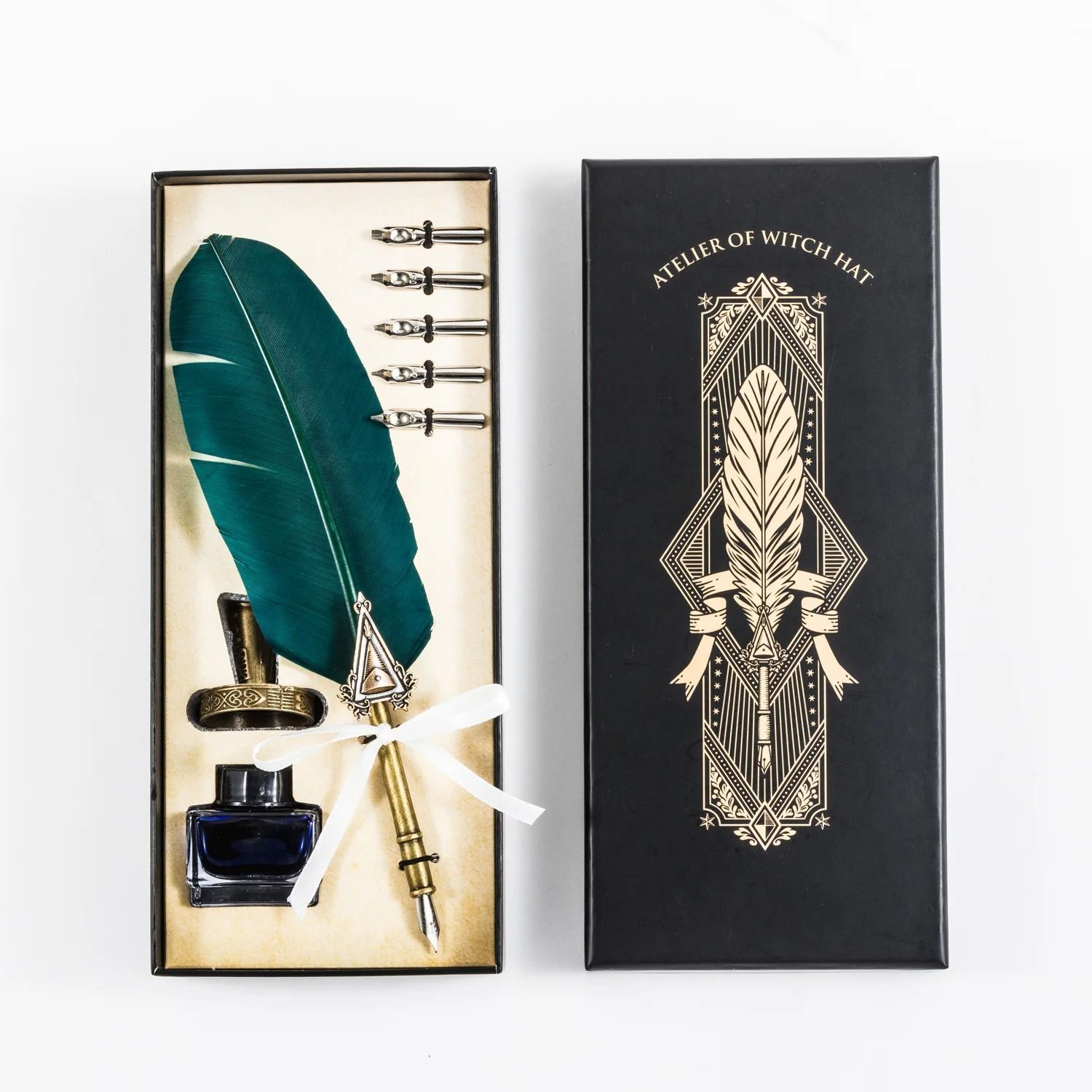 羽根ペンセット とんがり帽子のアトリエ 新品未使用 とんがり帽子のアトリエ 魔描の杖 モデル 羽根ペンセット