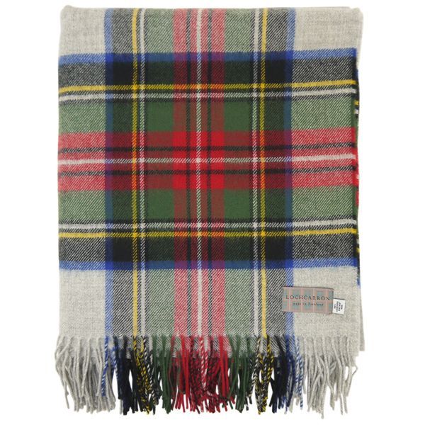 ウール ストール ブランケット ギフト ラグ 大判 ロキャロン タータン チェック レディース 英国 おしゃれ ひざ掛け メンズ シルバードレススチュアート