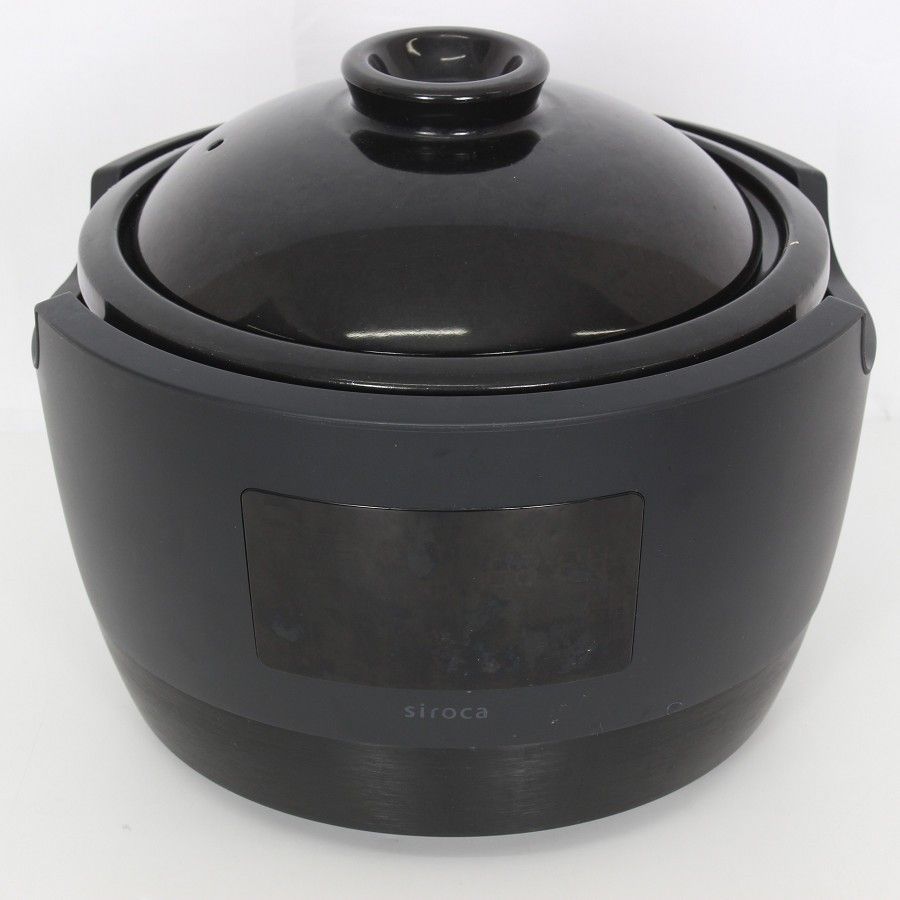 シロカ かまどさん電気 SR-E111 全自動炊飯土鍋 ブラック 炊飯器 長谷