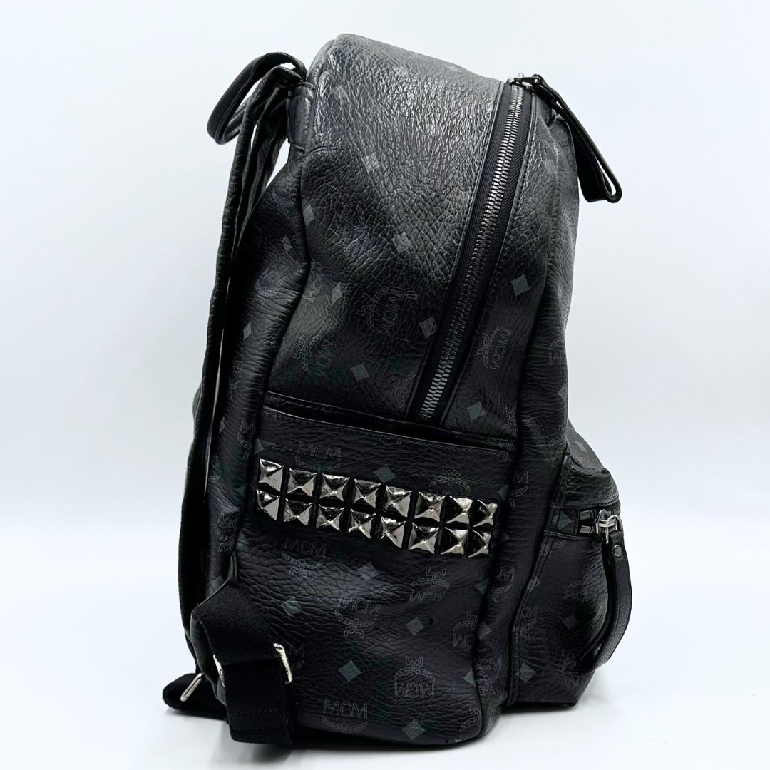 中古品】MCM ヴィセトス スタッズ レザー リュックサック - メルカリ