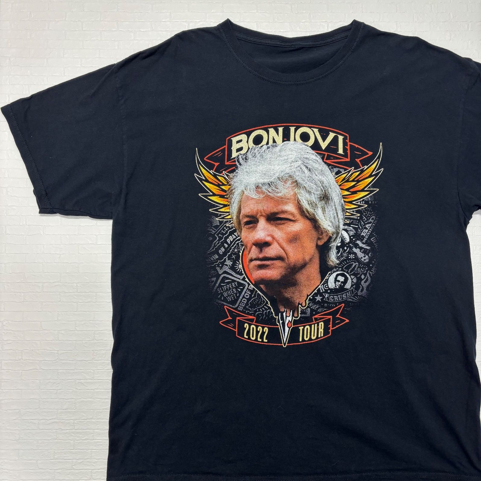 US古着 BON JOVI 2022 ツアー Tシャツ 黒 | バンドT ロックT ボン