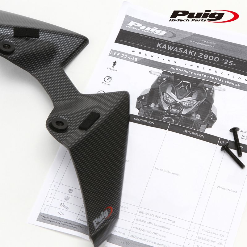 Puig 22446C DOWNFORCE セール NAKED FRONTAL SPOILERS [CARBON PRINT
