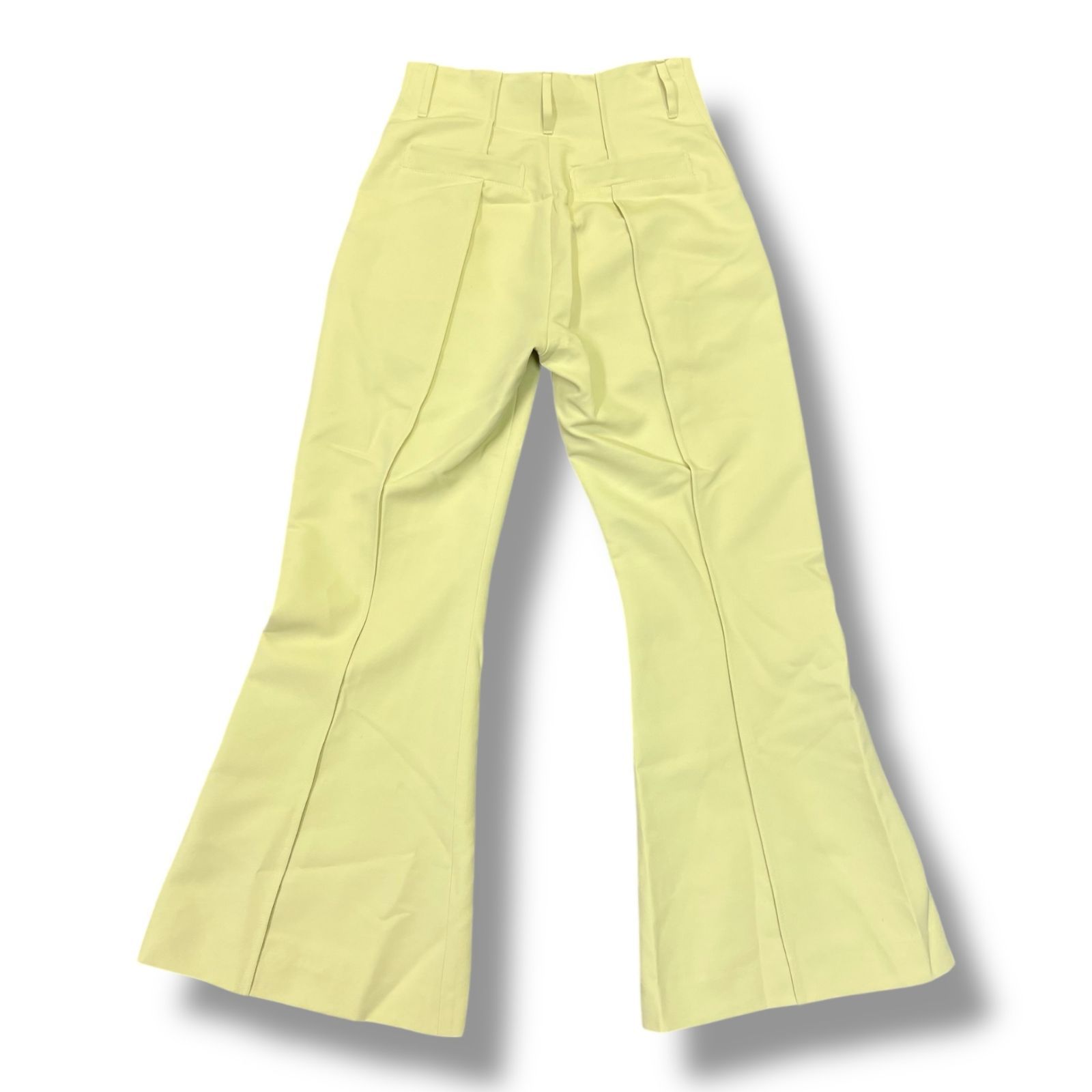 参考上代37400円 YOHEI OHNO Our Basic Flare アワーベーシックフ パンツ スラックス ヨウヘイオオノ OH-24 S-PT 1-A ライム