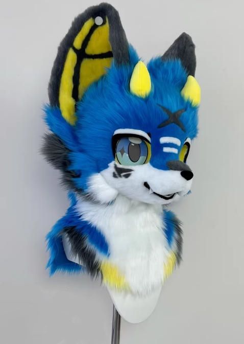 着ぐるみヘッド ドラゴン NO 473 青 全頭ヘッド ケモノ ファースーツ ぬいぐるみ コスプレ コスチューム kigurumi