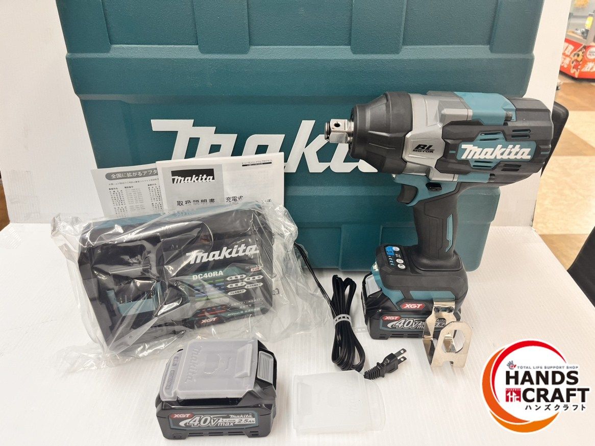 マキタ makita 40 Vmax 充電式インパクトレンチ バッテリBL 4025 2本 充電器DC RA ケース付