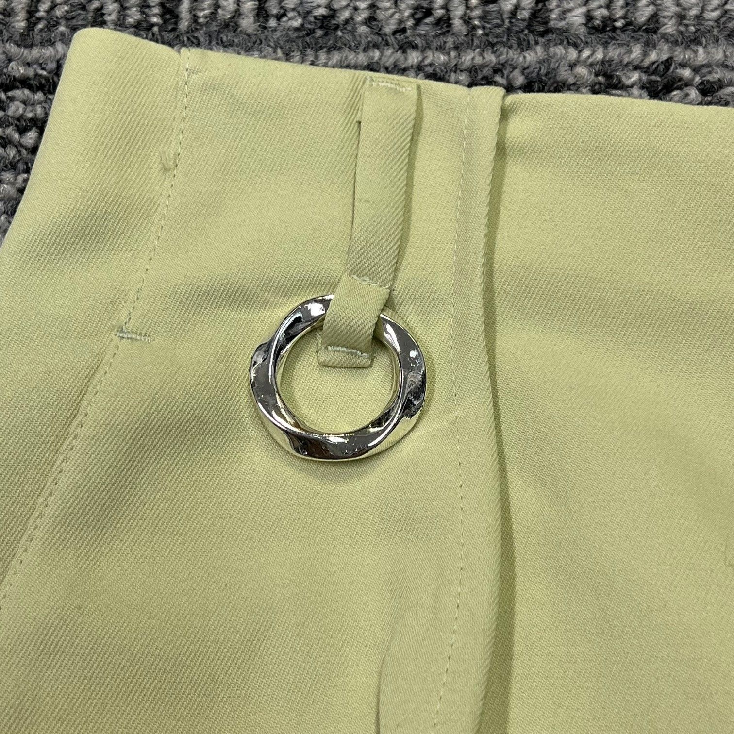  参考上代37400円 YOHEI OHNO Our Basic Flare アワーベーシックフ パンツ スラックス ヨウヘイオオノ OH-24 S-PT 1-A ライム スラックス パンツ