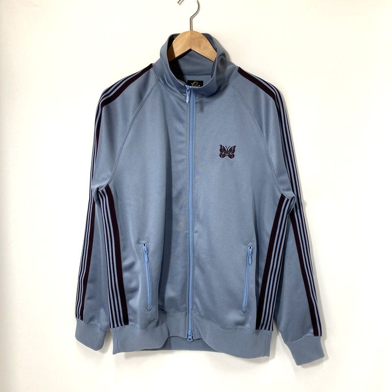 Needles ニードルス トラックジャケット OT 1599 古着 ジップアップ ジャージ メンズ Lサイズ サックスブルー アウター A 15376