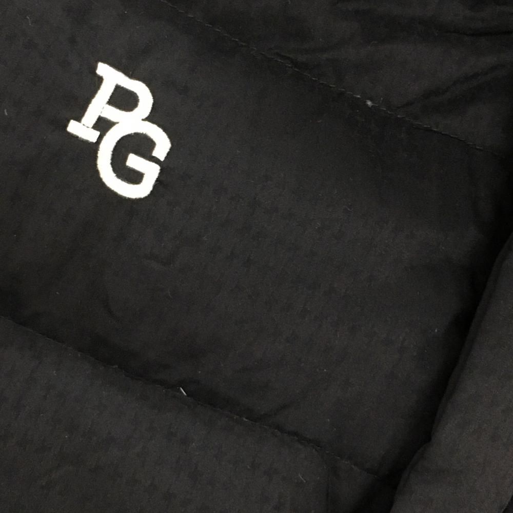 美品】パーリーゲイツ 4WAYダウンジャケット ネイビー 地模様 フード袖