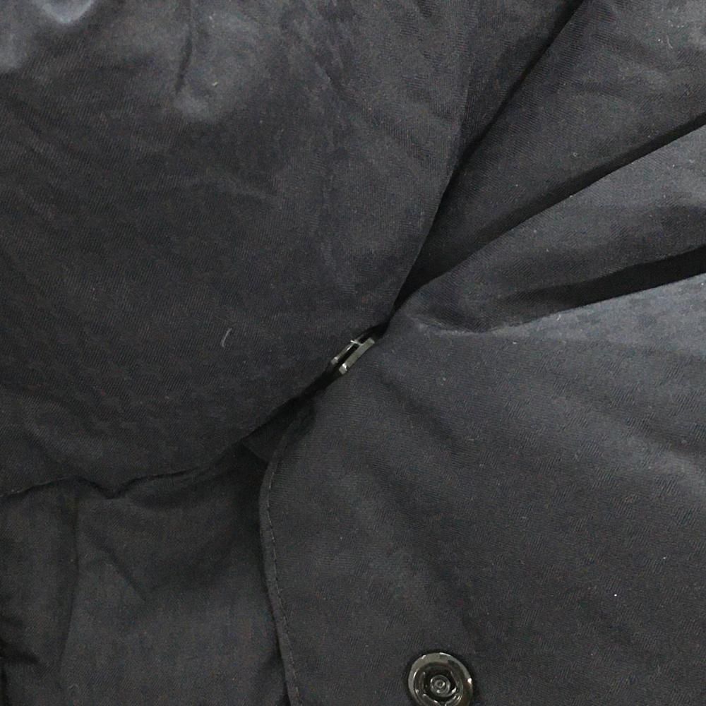 美品】パーリーゲイツ 4WAYダウンジャケット ネイビー 地模様 フード袖