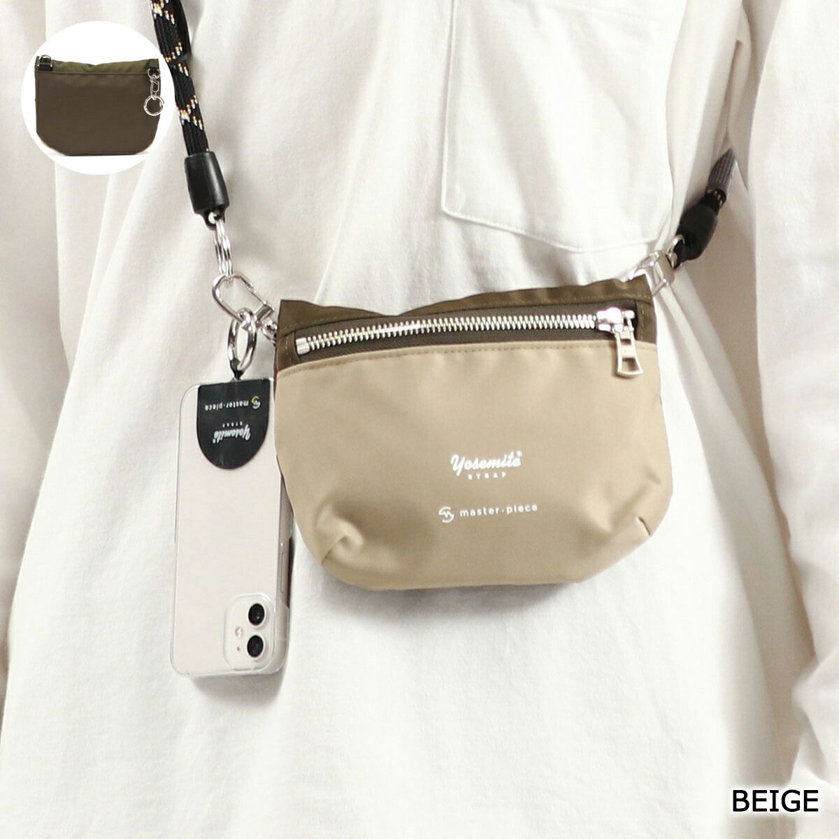正規取扱店 マスターピース ショルダーバッグ YOSEMITE STRAP × master
