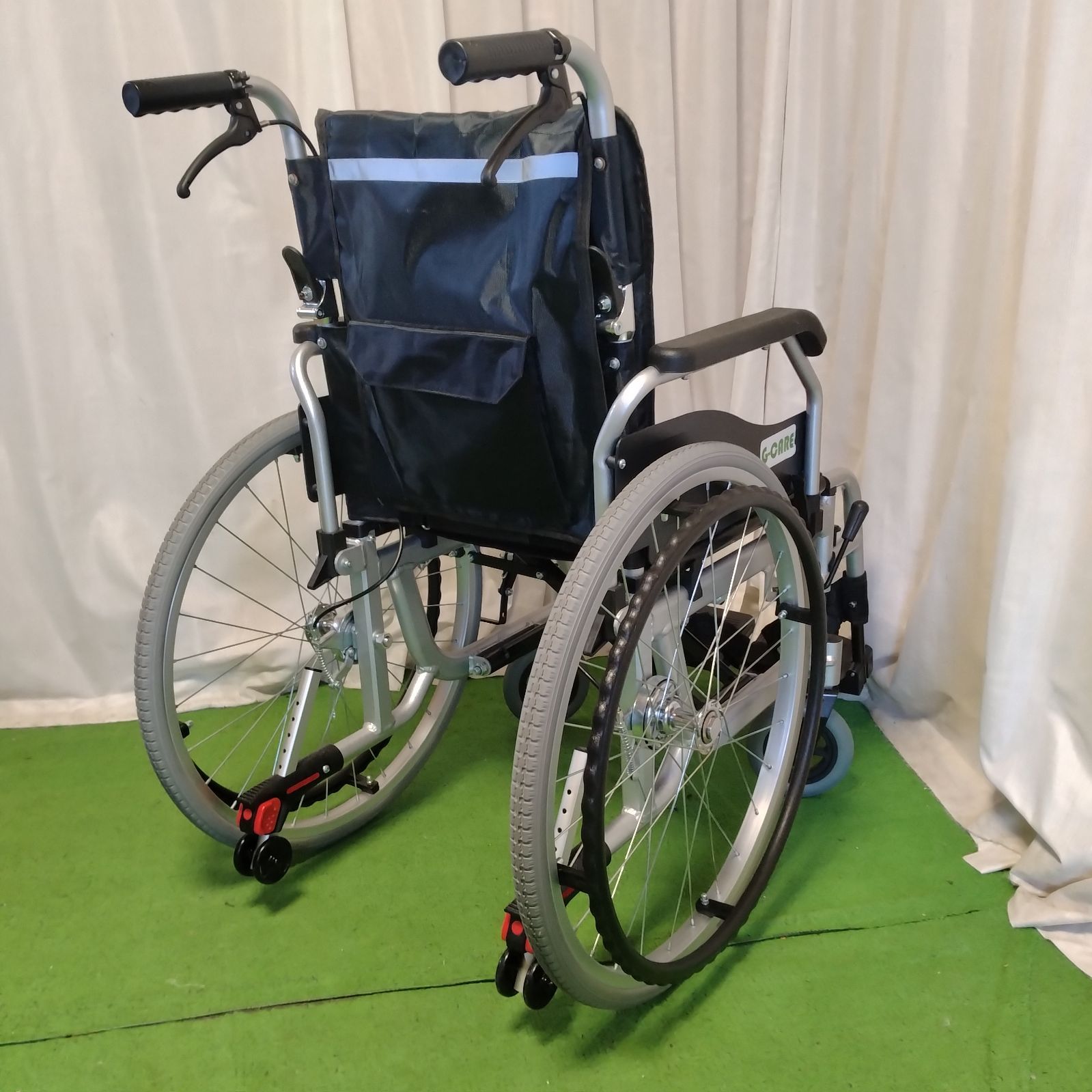 WC-12768 G-CARE ジーケア マルピー GC 22-WHU-001 ノーパンクタイヤ 自走型 自走式 車椅子 車イス 車いす 在宅介護 福祉用具 介護