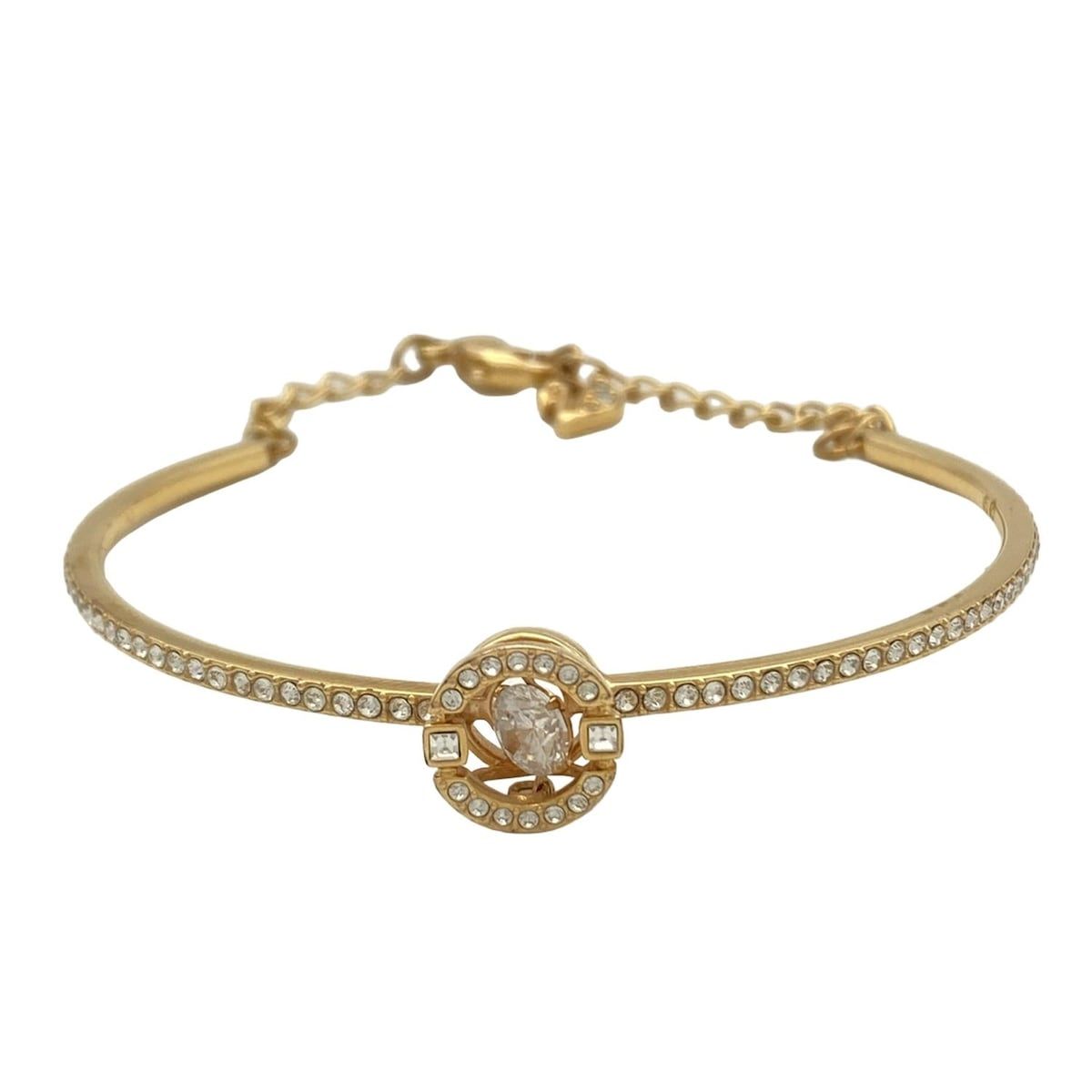 SWAROVSKI スワロフスキー バングル クリア ゴールド