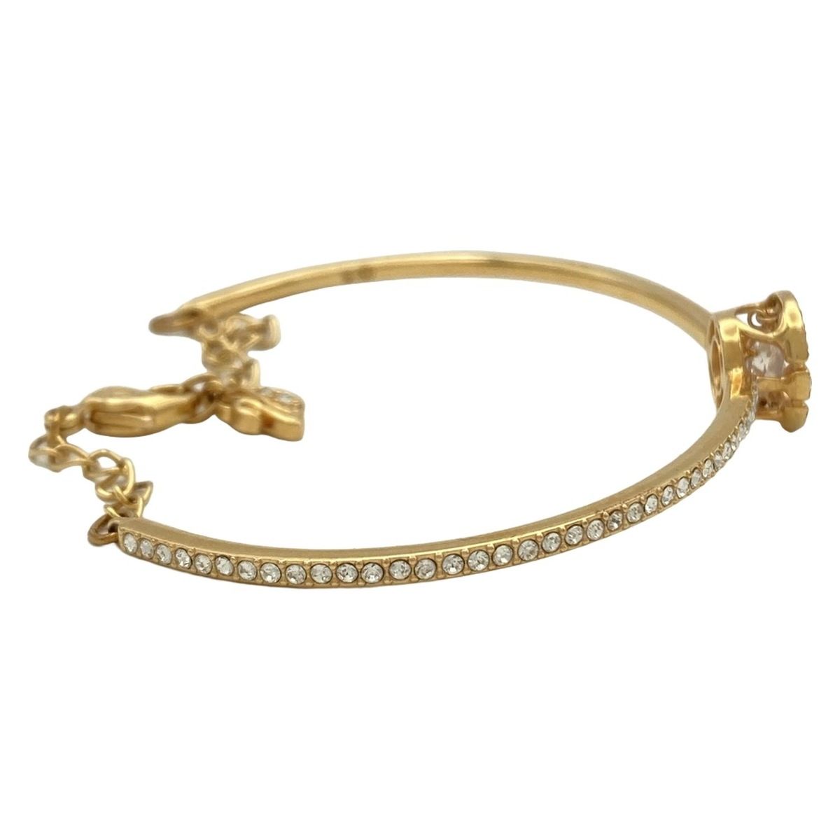 SWAROVSKI スワロフスキー バングル クリア ゴールド