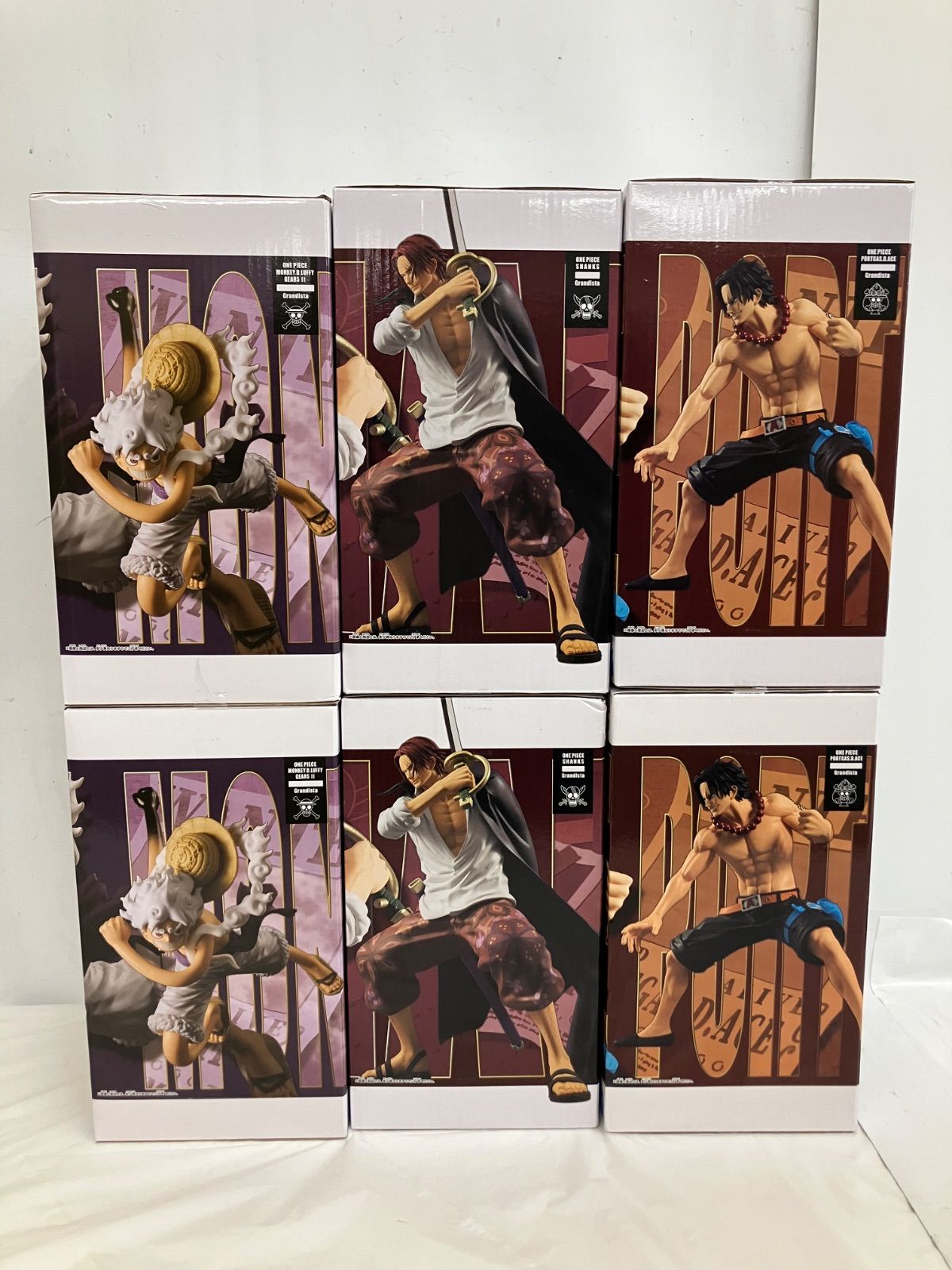 未開封 ワンピース Grandista ルフィ シャンクス エース フィギュア