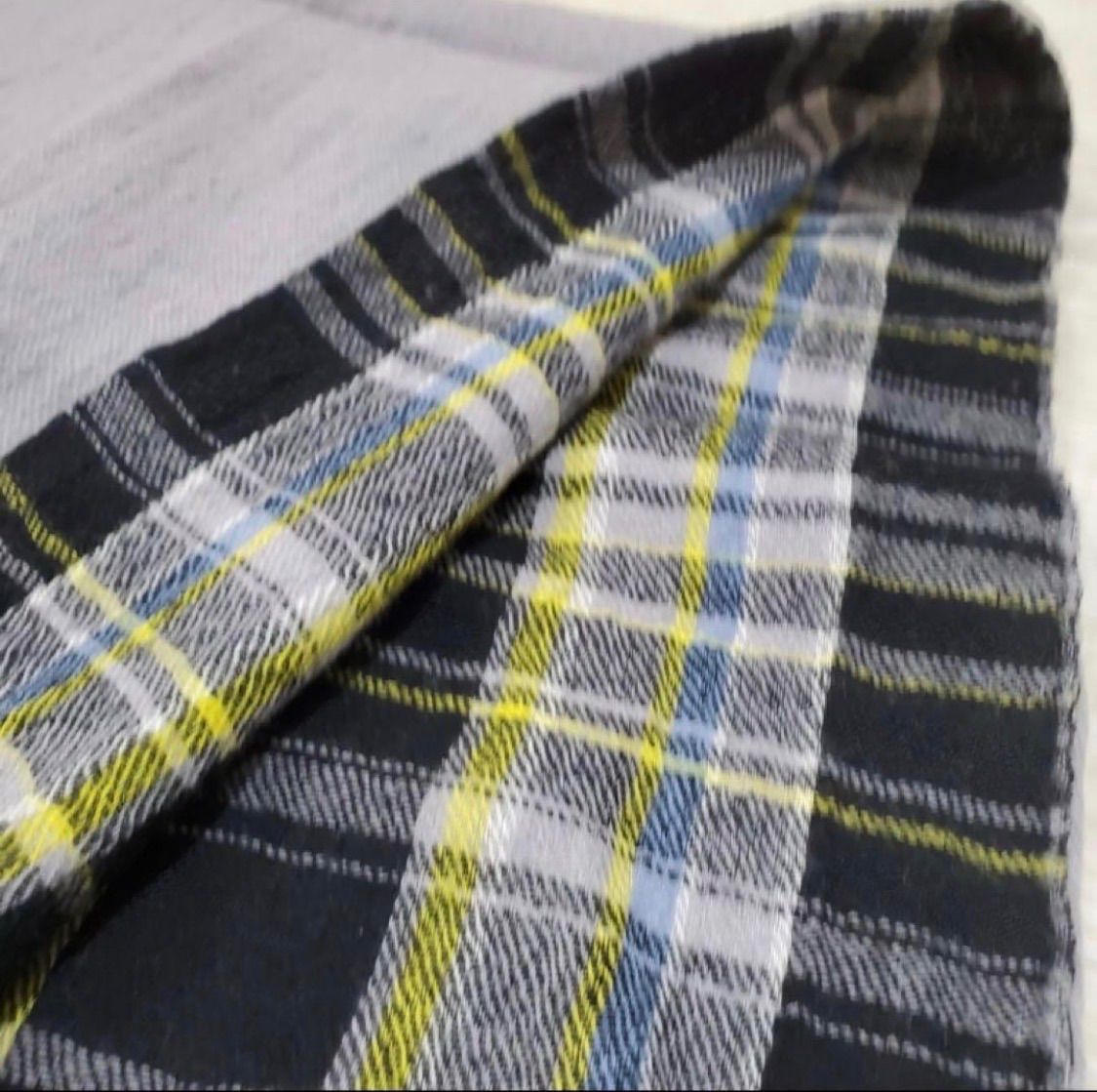 Y's ワイズ yohji yamamoto ヨウジ ヤマモト 二重 チェック ストール