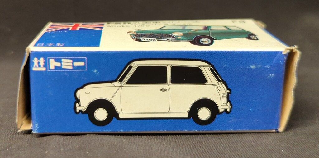 トミー トミカ青 BLMCミニクーパーSマークIII 緑メタ 白内装 Darjeeling