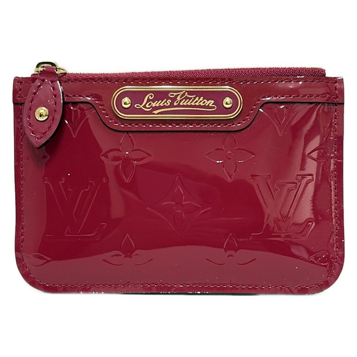 LOUIS VUITTON ルイヴィトン コインケース モノグラムヴェルニ ポシェットクレNM M 93637 ローズポップ レザー