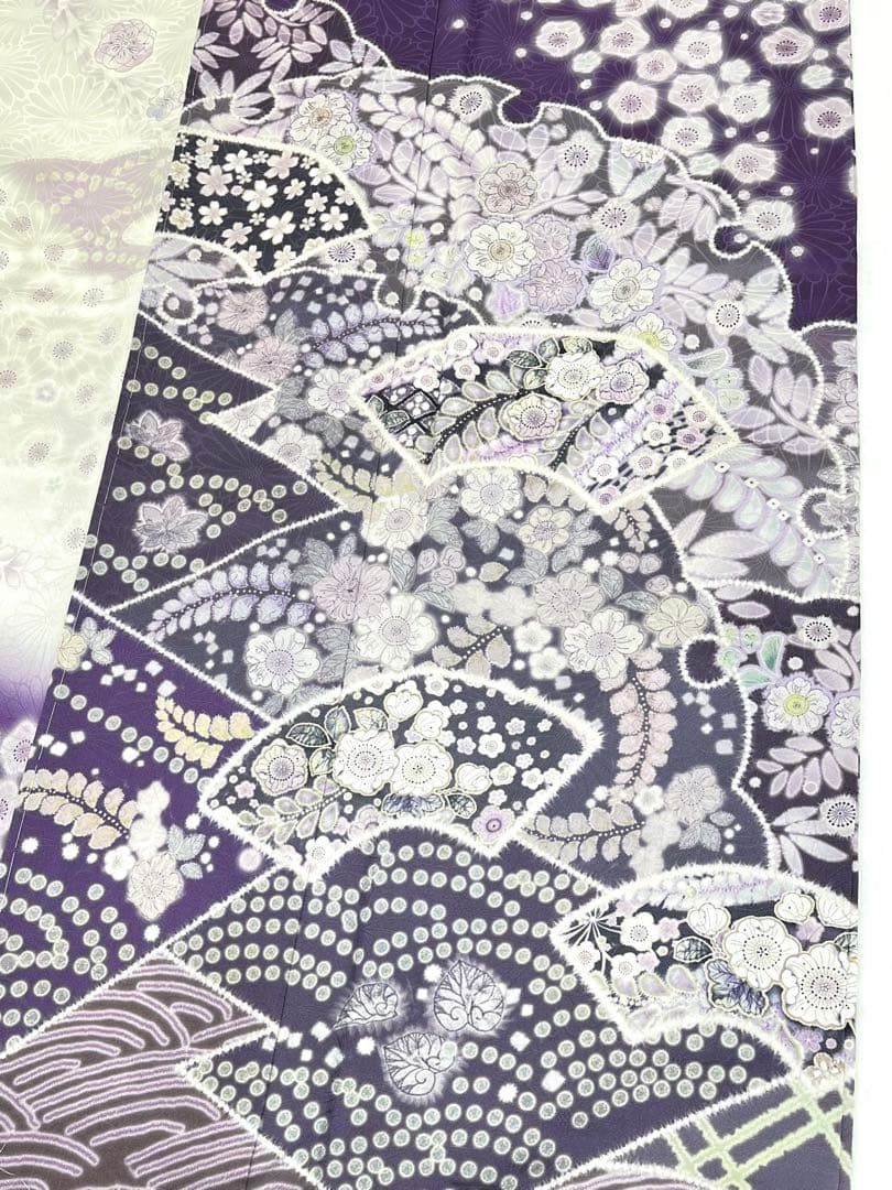 imfreak様　美品　正絹袷　紋意匠雪輪訪問着単品 imfreak様 美品 正絹袷 紋意匠雪輪訪問着単品 セール アウ