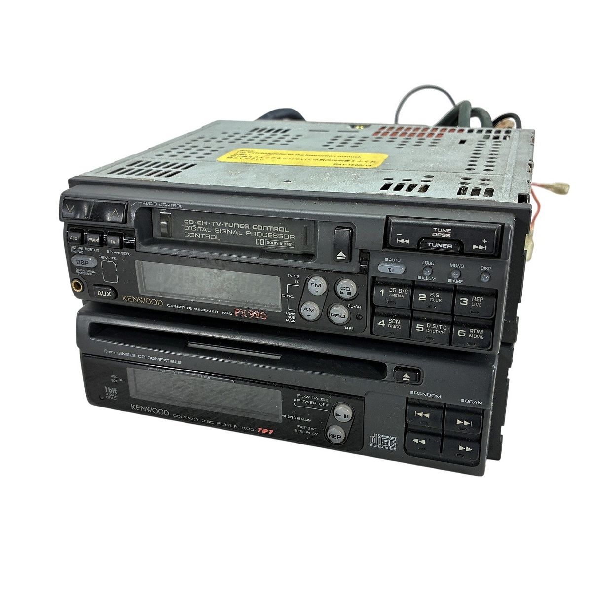 KENWOOD KRC-PX 990 KDC-727 カセットデッキ CDプレーヤー セット 音響機材 ケンウッド