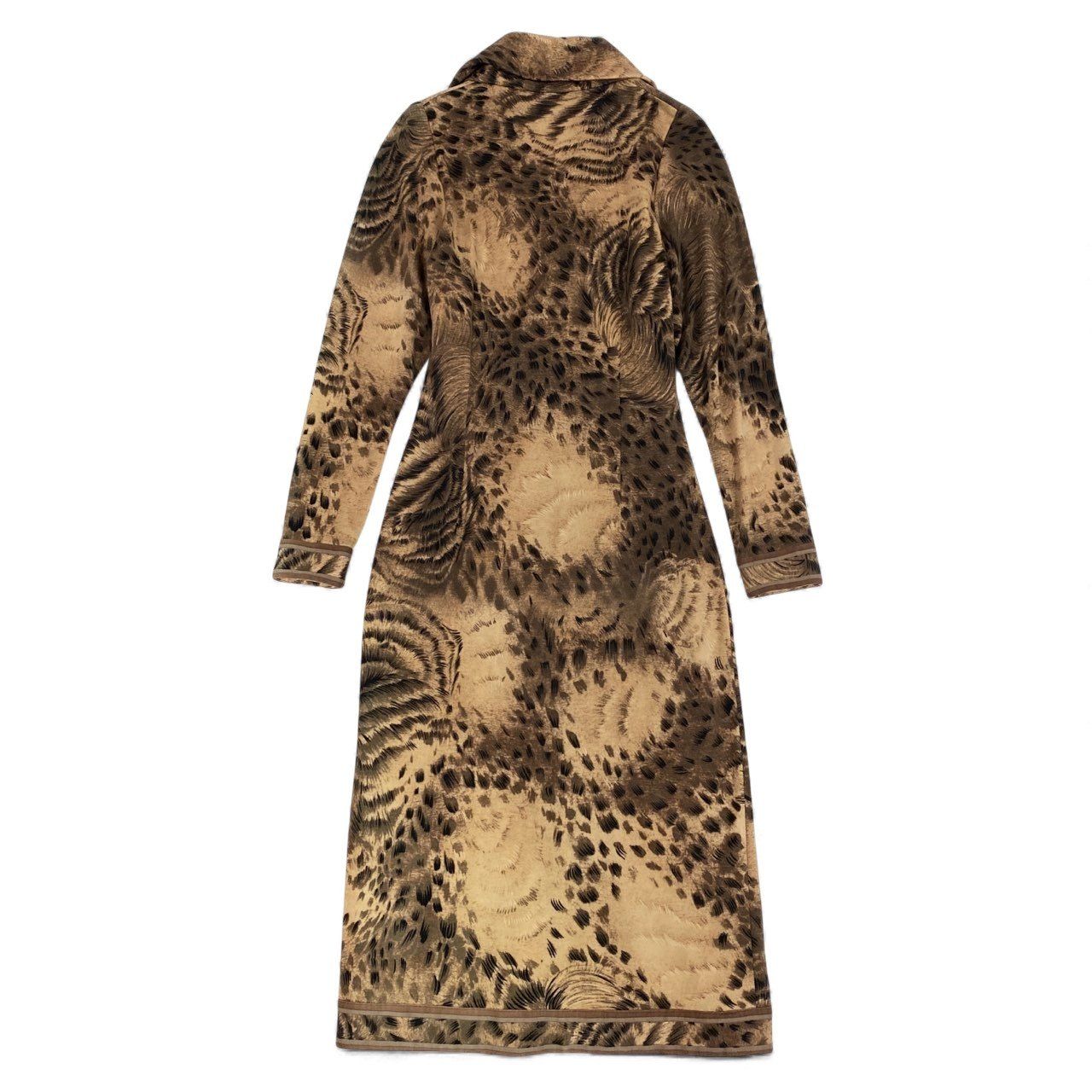 69L17 【美品】LEONARD レオナール 長袖ワンピース ロングワンピース