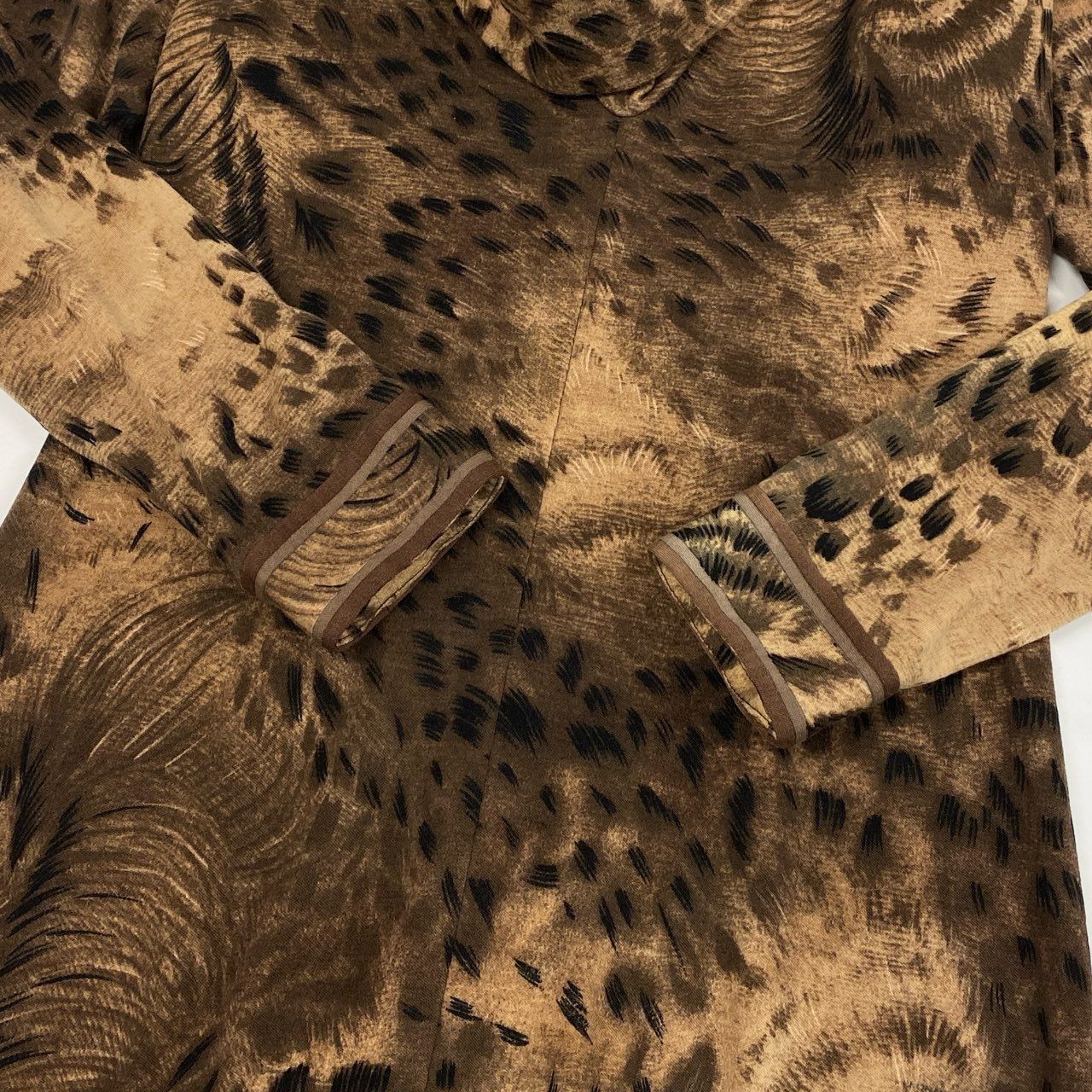 69L17 【美品】LEONARD レオナール 長袖ワンピース ロングワンピース