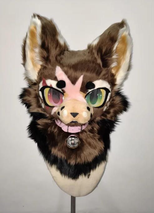 着ぐるみヘッド 犬 NO 475 ブラウン 全頭ヘッド ケモノ ファースーツ ぬいぐるみ コスプレ コスチューム kigurumi