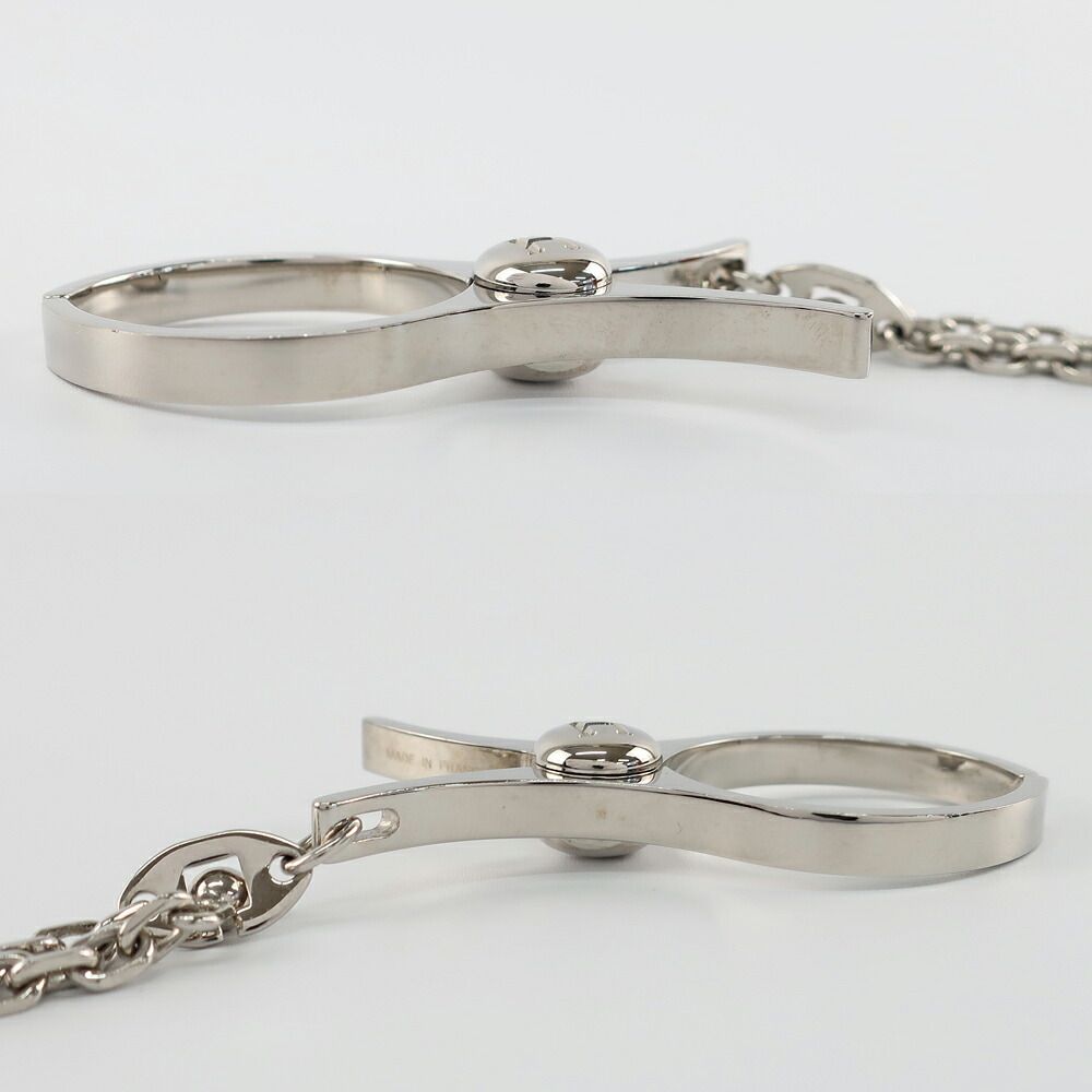 天白】エルメス グローブホルダー フィル― シルバー金具 小物 その他