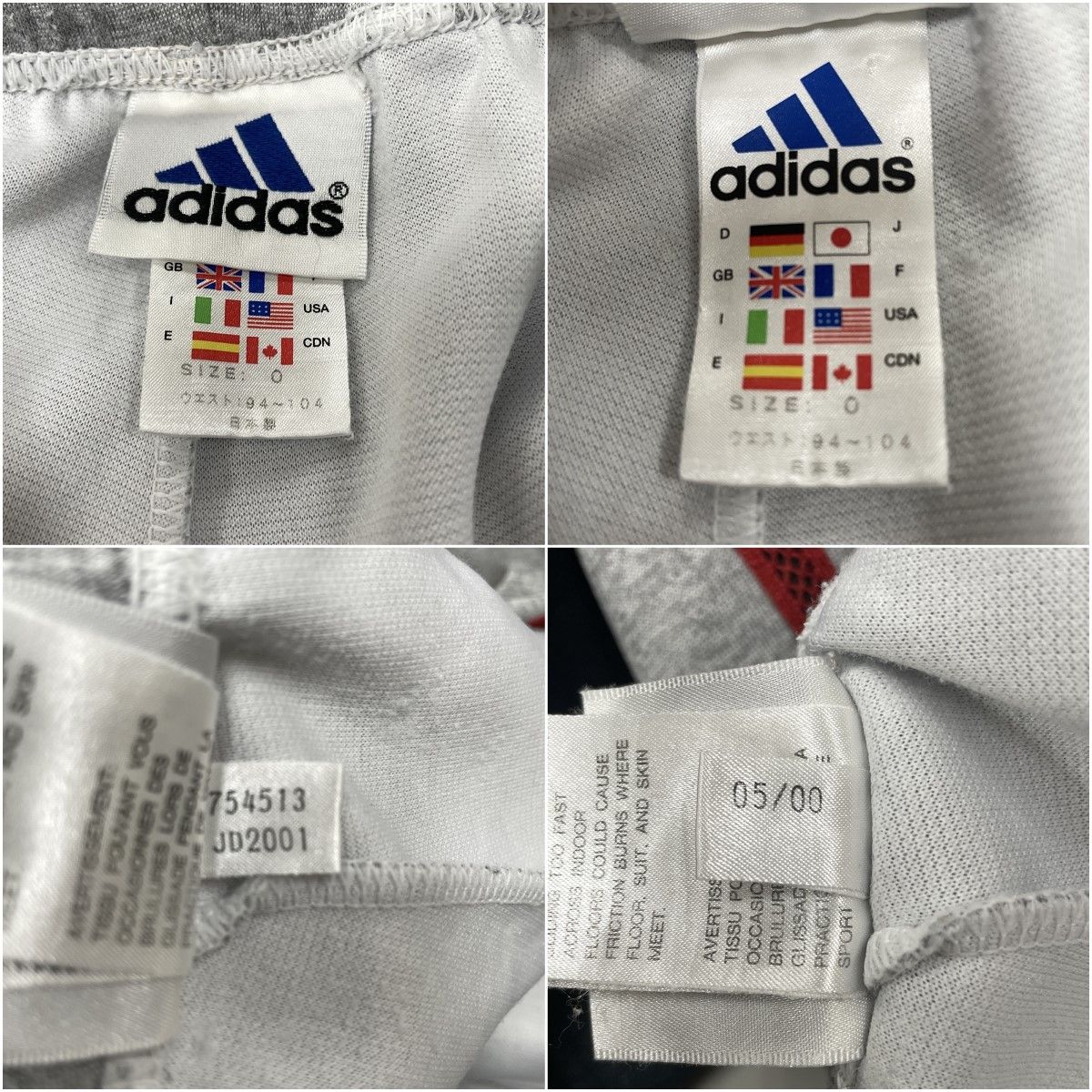 〇〇adidas アディダス メンズ 万国旗タグ ジャージ 上下セットアップ