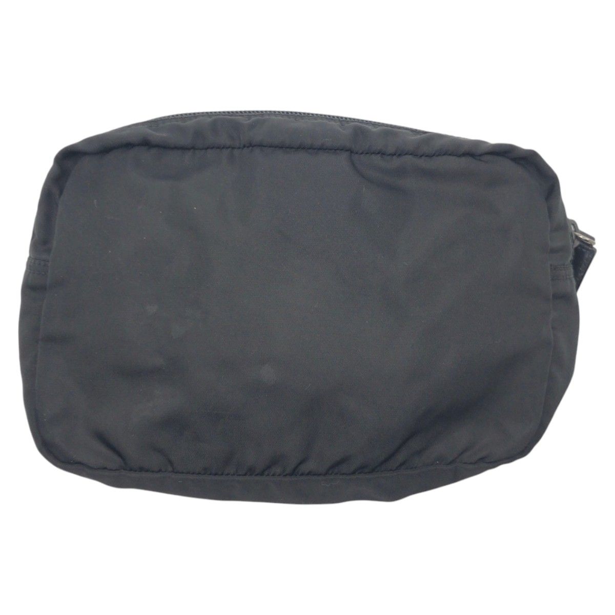 ★堕天使★極美品♡プラダ　ポーチ　ビッグ　ナイロン　テスート　三角 PRADA プラダ ブラック ポーチ テスート ナイロン 三角ロゴ - メルカリ