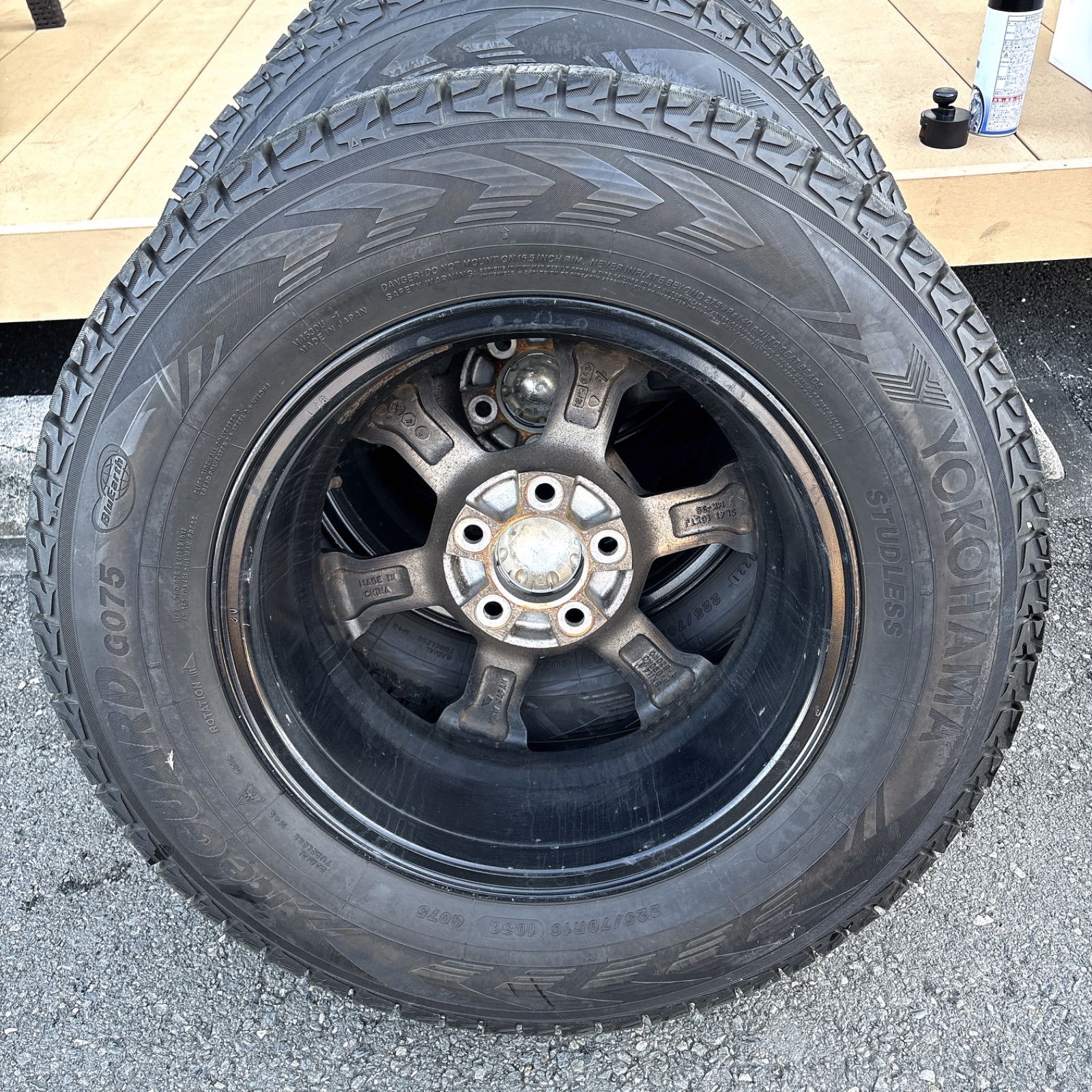  バリ溝 MKW MK 36 225 70 R 16 アイスガード G 075 ホイールタイヤセット 16インチ タイヤ ホイールセット