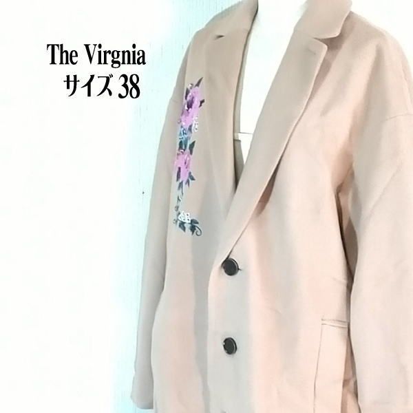 VIRGNIAQUALITY 刺しゅう入り ロングコ ト モカ The Virgnia