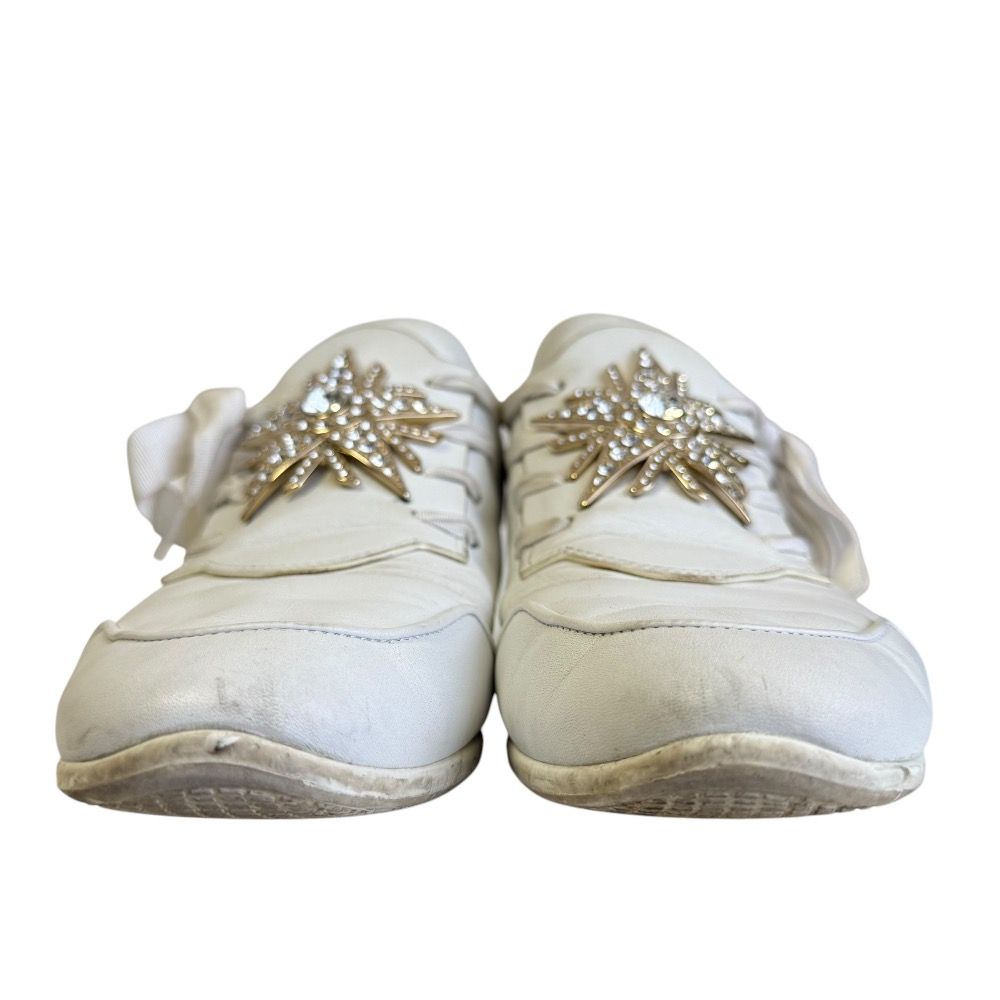 良品 Roger Vivier ロジェヴィヴィエ レザー ビジュー メタル 装飾