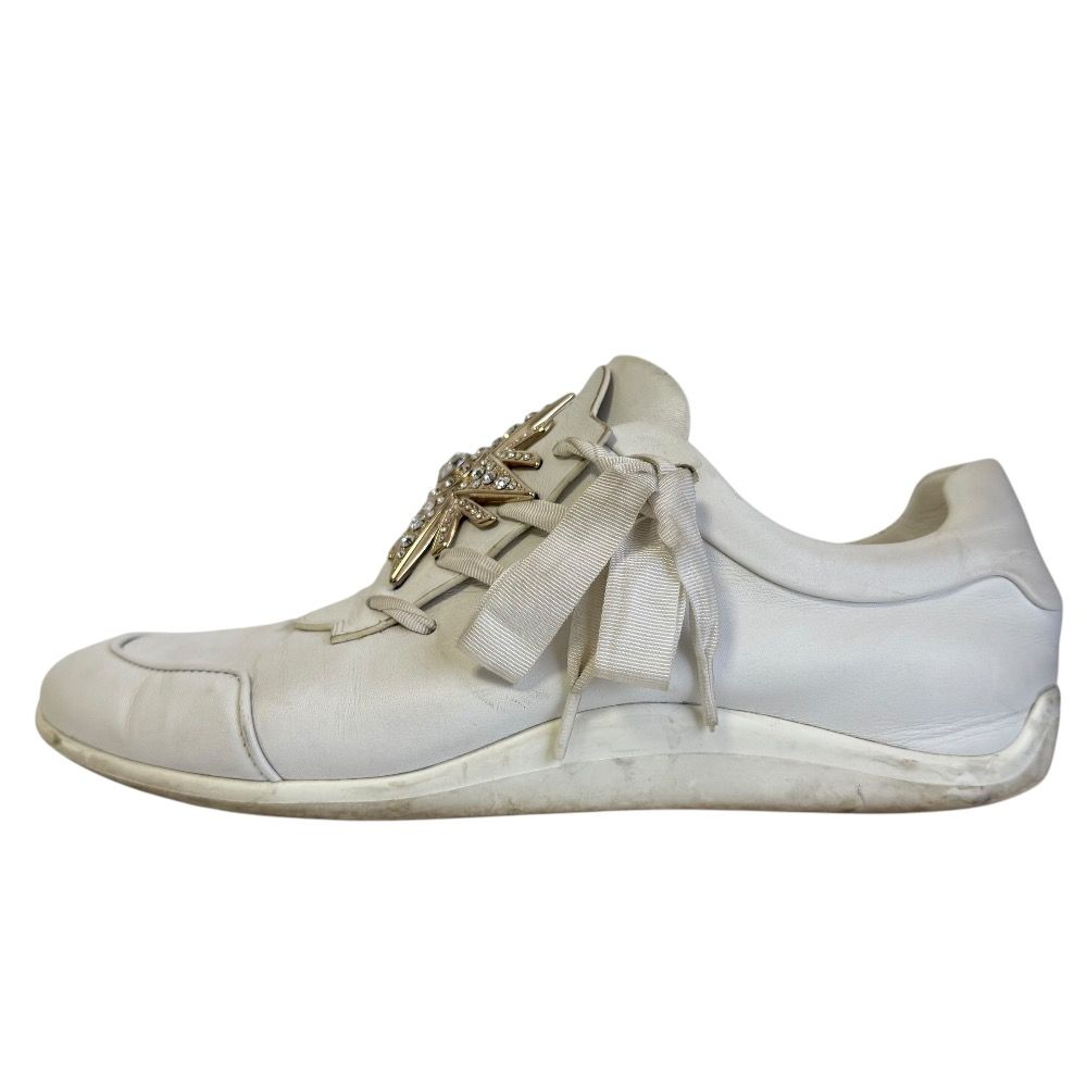 良品 Roger Vivier ロジェヴィヴィエ レザー ビジュー メタル 装飾