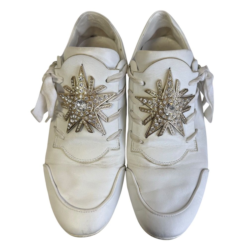 良品 Roger Vivier ロジェヴィヴィエ レザー ビジュー メタル 装飾