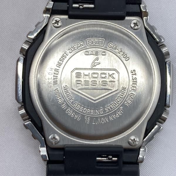 G-SHOCK GM-2100-1 AJF カシオ ジーショック メタルベゼル シルバー ブラック 19