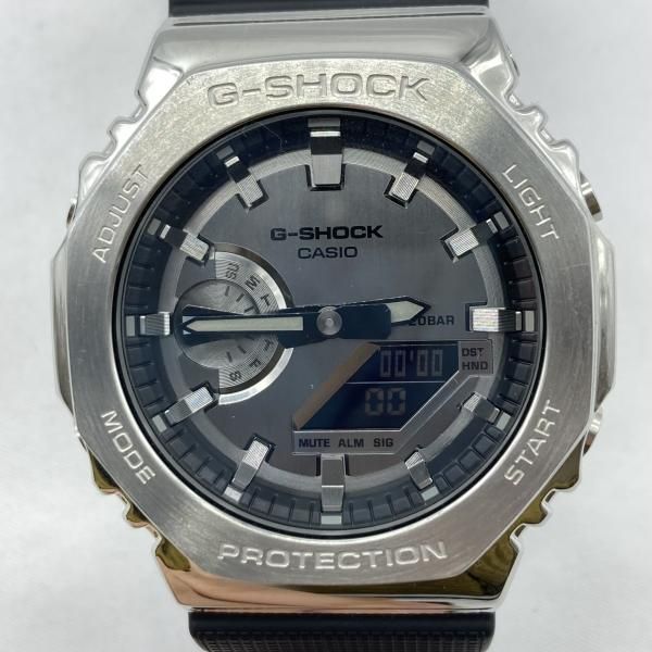 G SHOCK GM 2100 1 AJF カシオ ジーショック メタルベゼル シルバー ブラック 19
