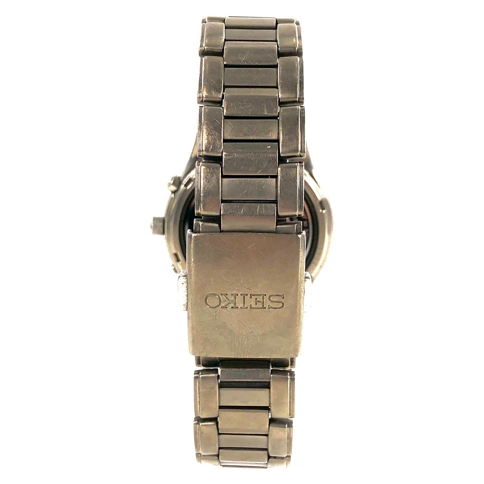 SEIKO セイコー 7B22-0AD0 SS/ソーラー ブラック文字盤 メンズ腕時計 