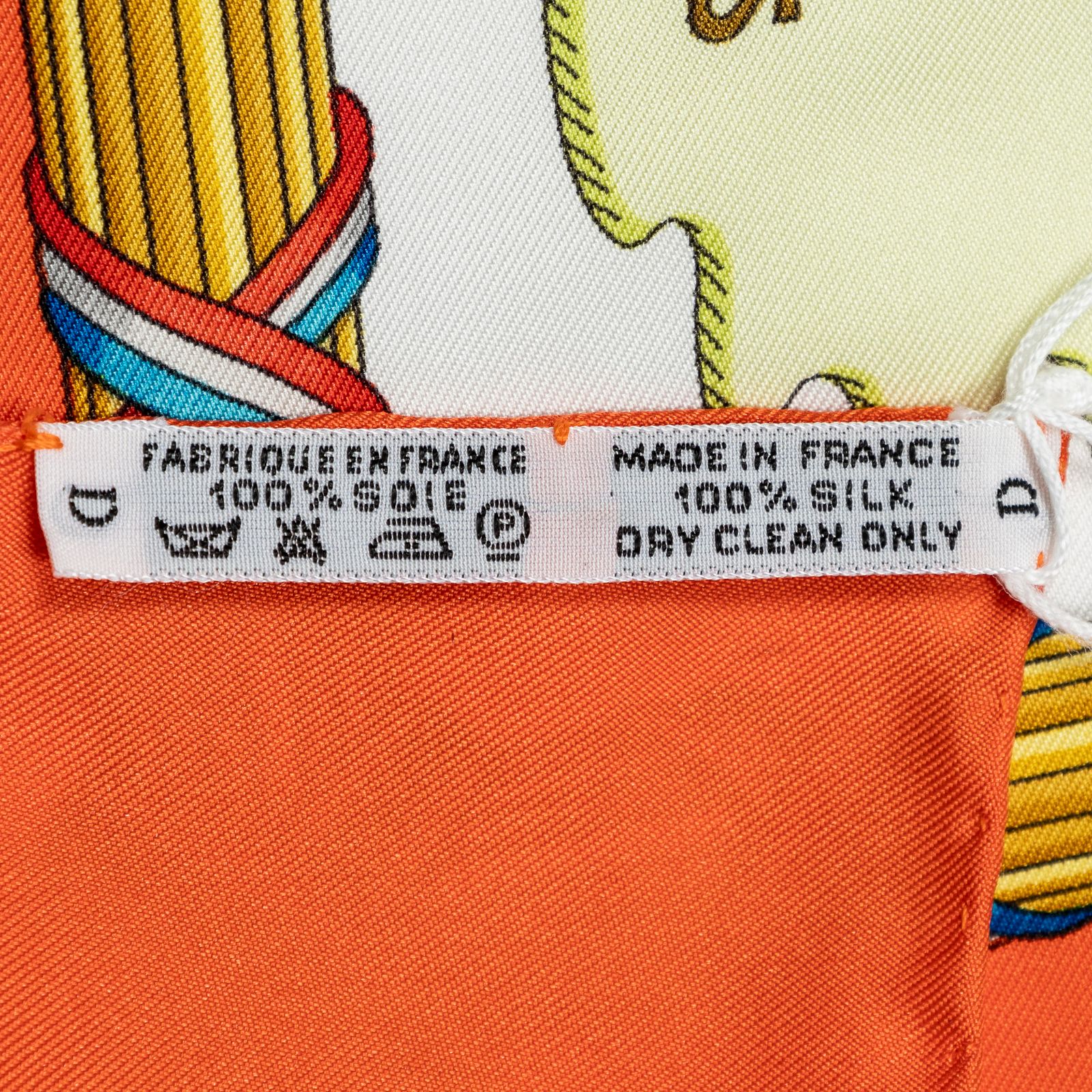 HERMES エルメススカーフオレンジ